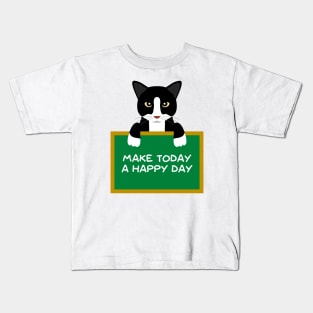 Advice Cat - Make Today A Happy Day Kids T-Shirt